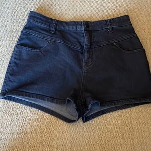 Urban outfitter black denim shorts
